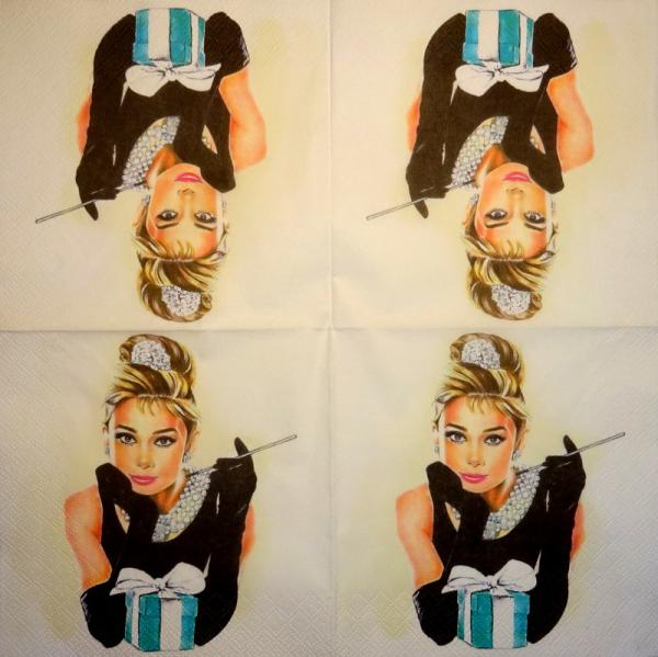028 Stars - 3-lagig - Audrey Hepburn